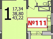 1-комнатная квартира, 40 м², 7/26 эт. Воронеж