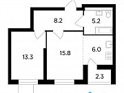 2-комнатная квартира, 49 м², 7/19 эт. Москва