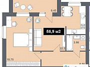2-комнатная квартира, 56 м², 1/4 эт. Южноуральск