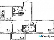 3-комнатная квартира, 70 м², 3/20 эт. Санкт-Петербург