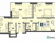 3-комнатная квартира, 83 м², 5/30 эт. Москва