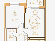 1-комнатная квартира, 45 м², 14/16 эт. Сургут