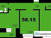 2-комнатная квартира, 58 м², 2/9 эт. Красноярск