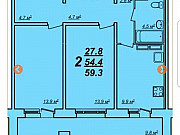 2-комнатная квартира, 60 м², 17/17 эт. Владимир