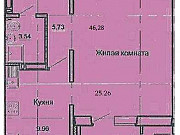 1-комнатная квартира, 46 м², 4/17 эт. Барнаул