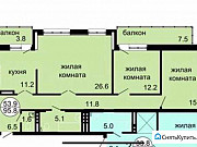 3-комнатная квартира, 95 м², 16/16 эт. Красноярск