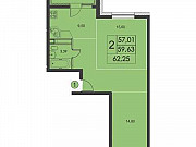 2-комнатная квартира, 52 м², 3/17 эт. Химки