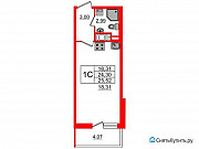 Студия, 24 м², 11/11 эт. Санкт-Петербург