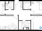 3-комнатная квартира, 89 м², 2/20 эт. Москва