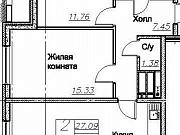 3-комнатная квартира, 66 м², 11/25 эт. Воронеж