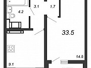 1-комнатная квартира, 33 м², 20/25 эт. Санкт-Петербург