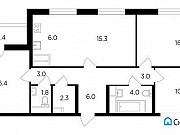 4-комнатная квартира, 86 м², 14/19 эт. Москва