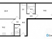 2-комнатная квартира, 79 м², 2/20 эт. Москва