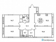 3-комнатная квартира, 93 м², 8/25 эт. Москва