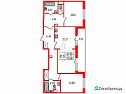 2-комнатная квартира, 74 м², 1/13 эт. Санкт-Петербург