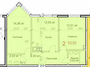 2-комнатная квартира, 54 м², 6/8 эт. Геленджик