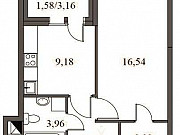 1-комнатная квартира, 37 м², 7/20 эт. Москва