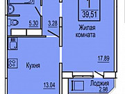 1-комнатная квартира, 39 м², 2/14 эт. Тюмень