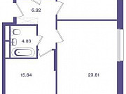 2-комнатная квартира, 71 м², 2/20 эт. Москва