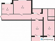 3-комнатная квартира, 72 м², 9/14 эт. Москва