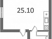 1-комнатная квартира, 25 м², 3/4 эт. Сочи