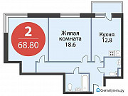 2-комнатная квартира, 68 м², 4/22 эт. Москва