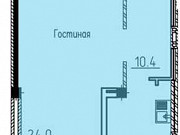 1-комнатная квартира, 53 м², 9/16 эт. Воронеж