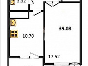 1-комнатная квартира, 39 м², 12/19 эт. Казань