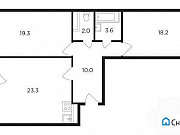 2-комнатная квартира, 78 м², 11/19 эт. Москва