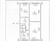 3-комнатная квартира, 62 м², 5/5 эт. Кемерово