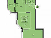 2-комнатная квартира, 52 м², 1/17 эт. Химки