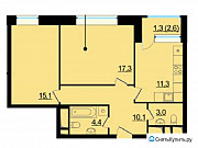 2-комнатная квартира, 62 м², 18/23 эт. Москва