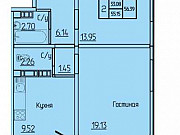 2-комнатная квартира, 57 м², 9/17 эт. Оренбург