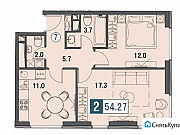 2-комнатная квартира, 54 м², 6/30 эт. Москва