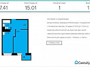 1-комнатная квартира, 37 м², 22/25 эт. Красноярск