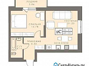 2-комнатная квартира, 49 м², 25/25 эт. Новосибирск