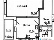 1-комнатная квартира, 37 м², 1/10 эт. Калининград