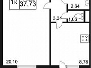 1-комнатная квартира, 37 м², 8/17 эт. Красноярск