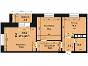 2-комнатная квартира, 49 м², 9/10 эт. Ковров