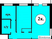 2-комнатная квартира, 50 м², 6/9 эт. Липецк