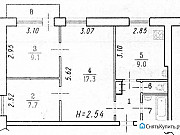 3-комнатная квартира, 50 м², 2/9 эт. Омск