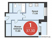 1-комнатная квартира, 37 м², 7/25 эт. Москва