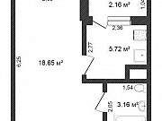 1-комнатная квартира, 29 м², 4/23 эт. Рязань