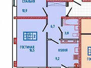 2-комнатная квартира, 52 м², 3/18 эт. Ставрополь