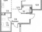 2-комнатная квартира, 68 м², 9/19 эт. Санкт-Петербург