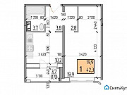 1-комнатная квартира, 42 м², 17/17 эт. Ярославль