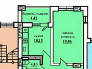 1-комнатная квартира, 45 м², 1/3 эт. Дивноморское