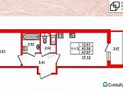 1-комнатная квартира, 40 м², 13/18 эт. Санкт-Петербург