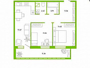 2-комнатная квартира, 70 м², 10/21 эт. Тюмень