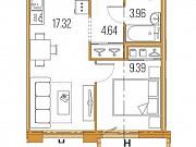 1-комнатная квартира, 35 м², 10/22 эт. Санкт-Петербург